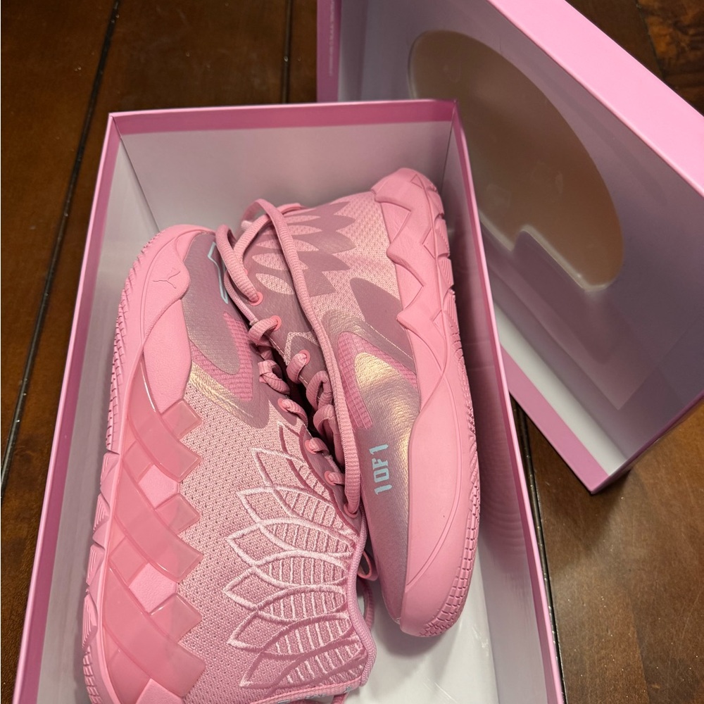 MELO PUMA Vibrant Pink Athletic Sneakers